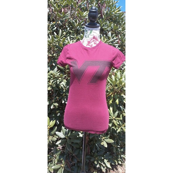 Knights Apparel For Her Virginia Tech Babydoll T-Shirt Small Women's College - Picture 1 of 7